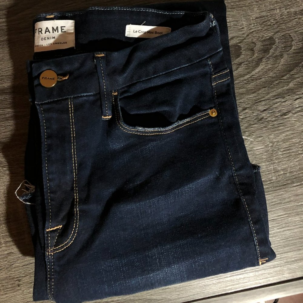 FRAME Denim: Le Crop Mini Boot Jean